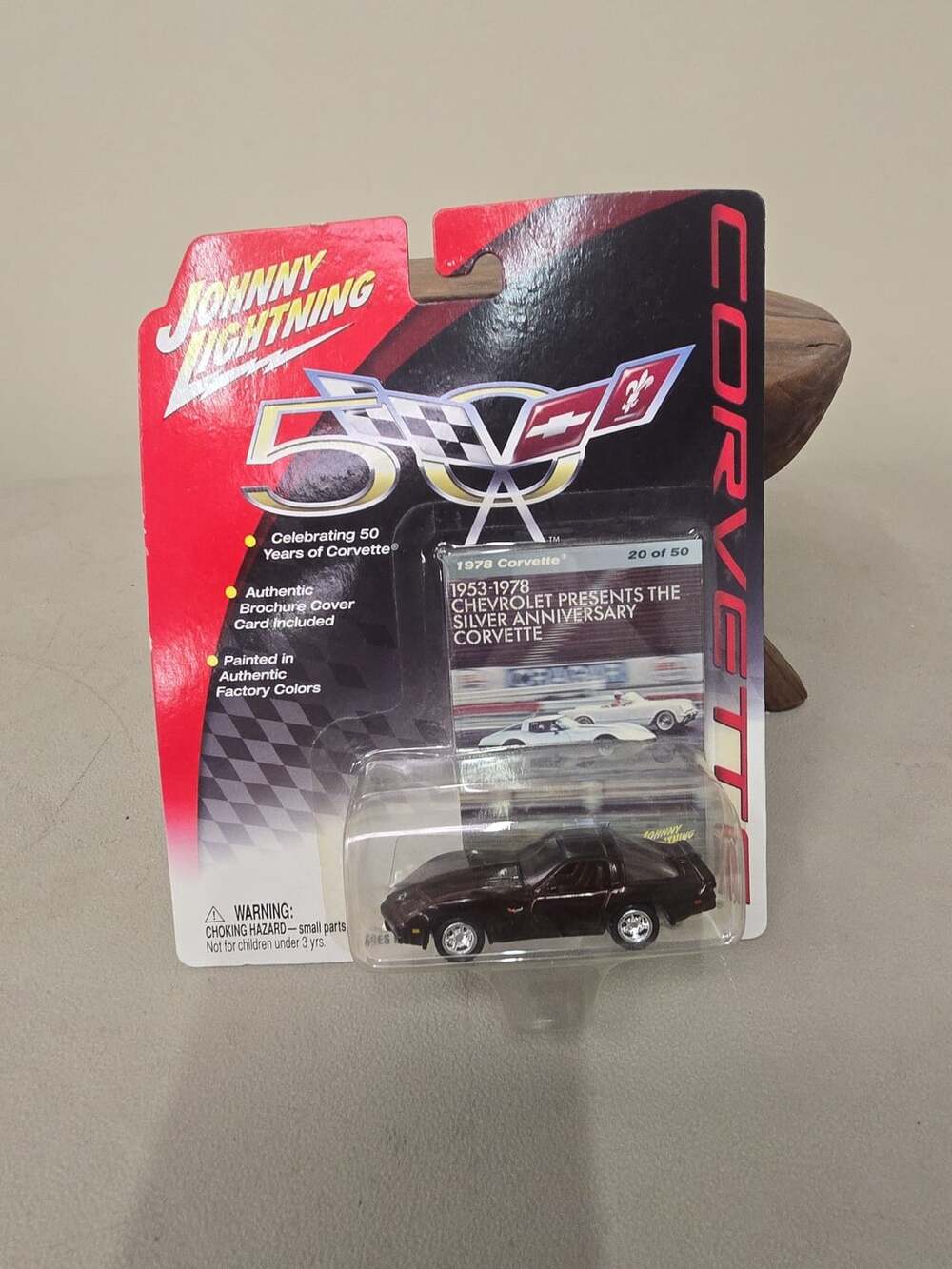 Johnny Lightning 1978 Corvette Silver Anniversary Diecast Car